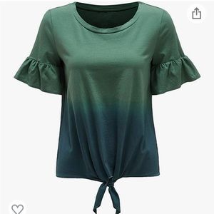Medium Green and blue ombré shirt